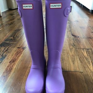 Hunter original tall boots color thistle